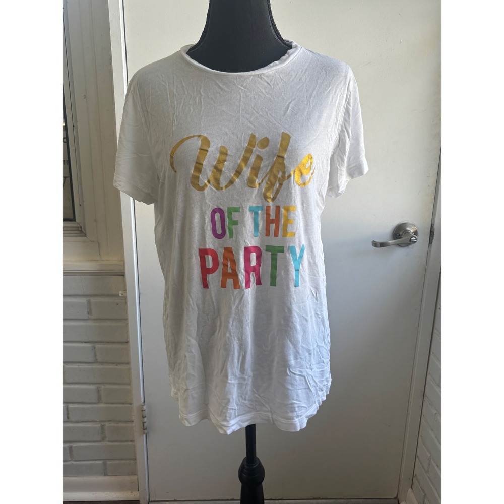 Show Me Your Mumu Wife of the Party Graphic Tee Medium Bridal Wedding